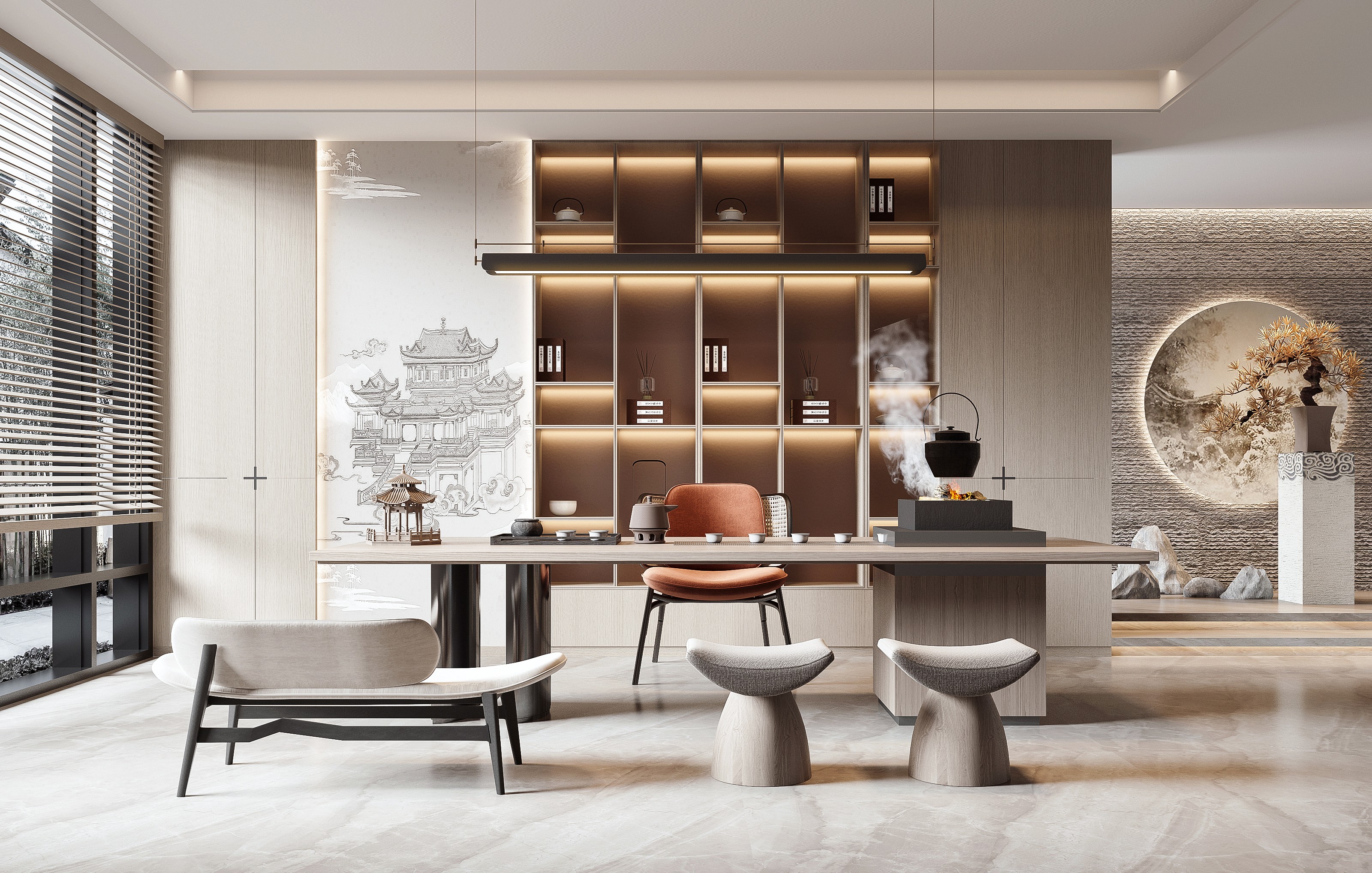 絕美茶室設(shè)計｜中式茶空間的 N 種高級打開方式